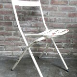 Chaise pliante en acier industriel