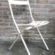Chaise pliante en acier industriel