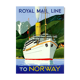 Norway travel cruise poster