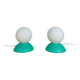 Paire de lampes boules style memphis, années 80
