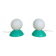 Paire de lampes boules style memphis, années 80