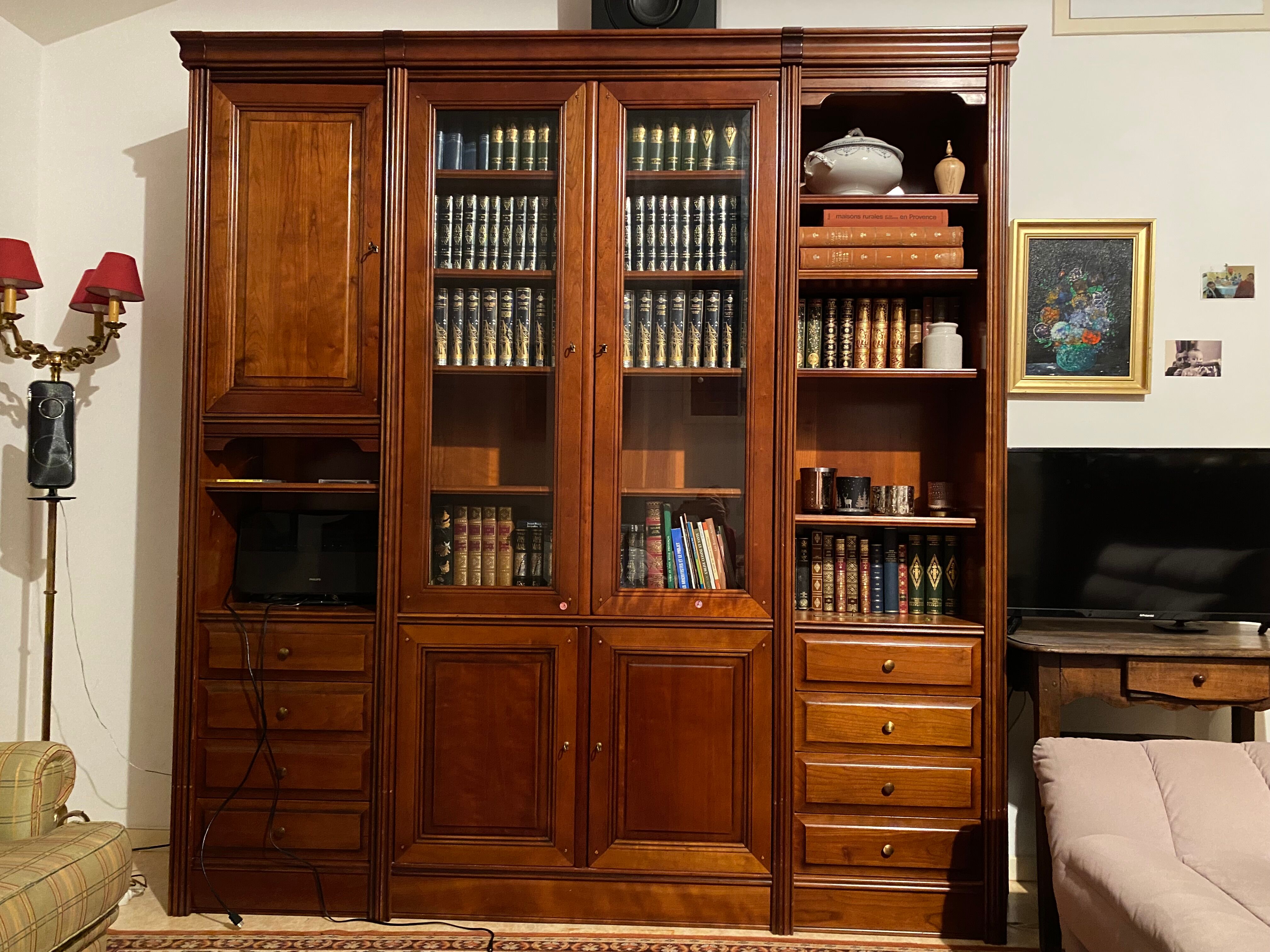 Library/cherry cabinet
