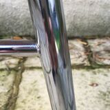 Set of 6 vintage orange formica chairs, 70s