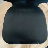 Set of 3 black Baumann eye model chairs