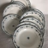 5 hollow plates - Saint Amand - Argenton model