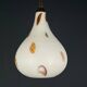 Murano opaline glass pendant lamp from the mid-century by Stilnovo, 1950s.