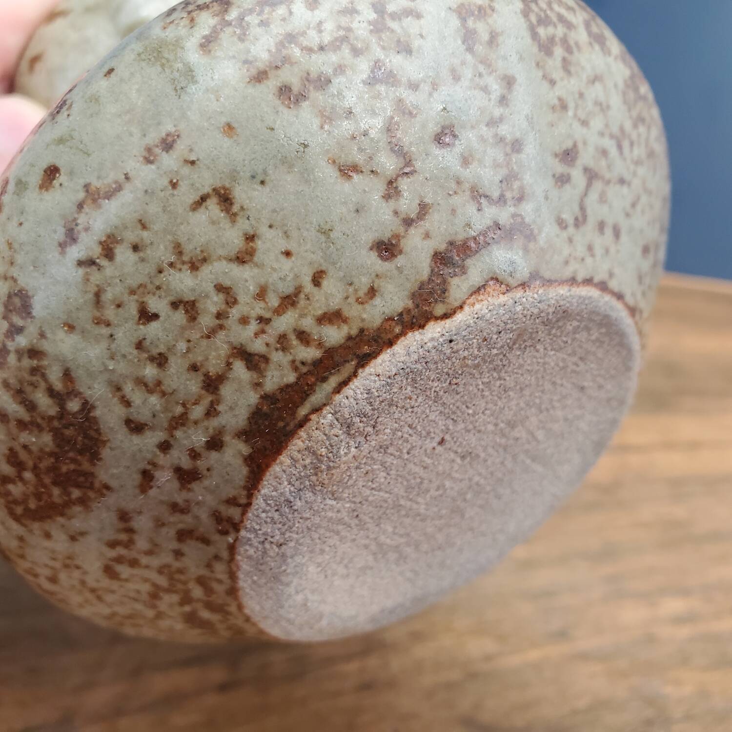 Stoneware cellar rat candle holder