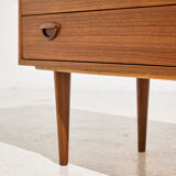 Restored teak dresser by kai kristiansen for feldballes møbler