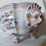 Antique 18th century Marseille earthenware planter by Veuve Perr