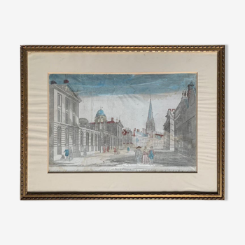 FRUSOTTE, optical view of Queen's College and Oxford University,
