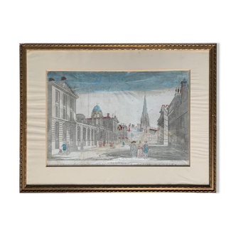 FRUSOTTE, optical view of Queen's College and Oxford University,