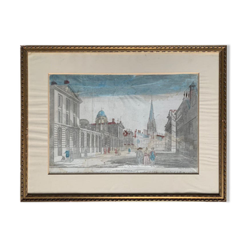 FRUSOTTE, optical view of Queen's College and Oxford University,