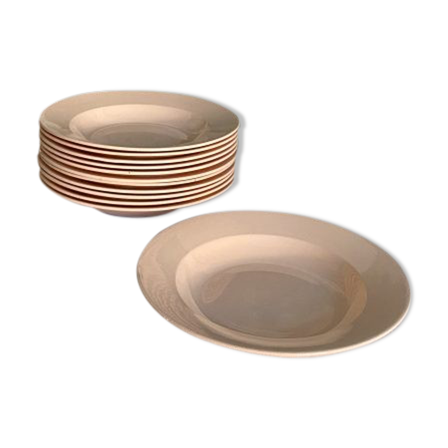 Set of 12 plates Digoin Sarreguemines