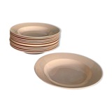 Set of 12 plates Digoin Sarreguemines