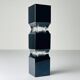 Murano glass vase Sommerso black by Pagnin & Bon, Italy, 1960s