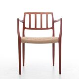 Suite of 4 Scandinavian teak armchairs model 66
