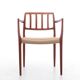 Suite of 4 Scandinavian teak armchairs model 66