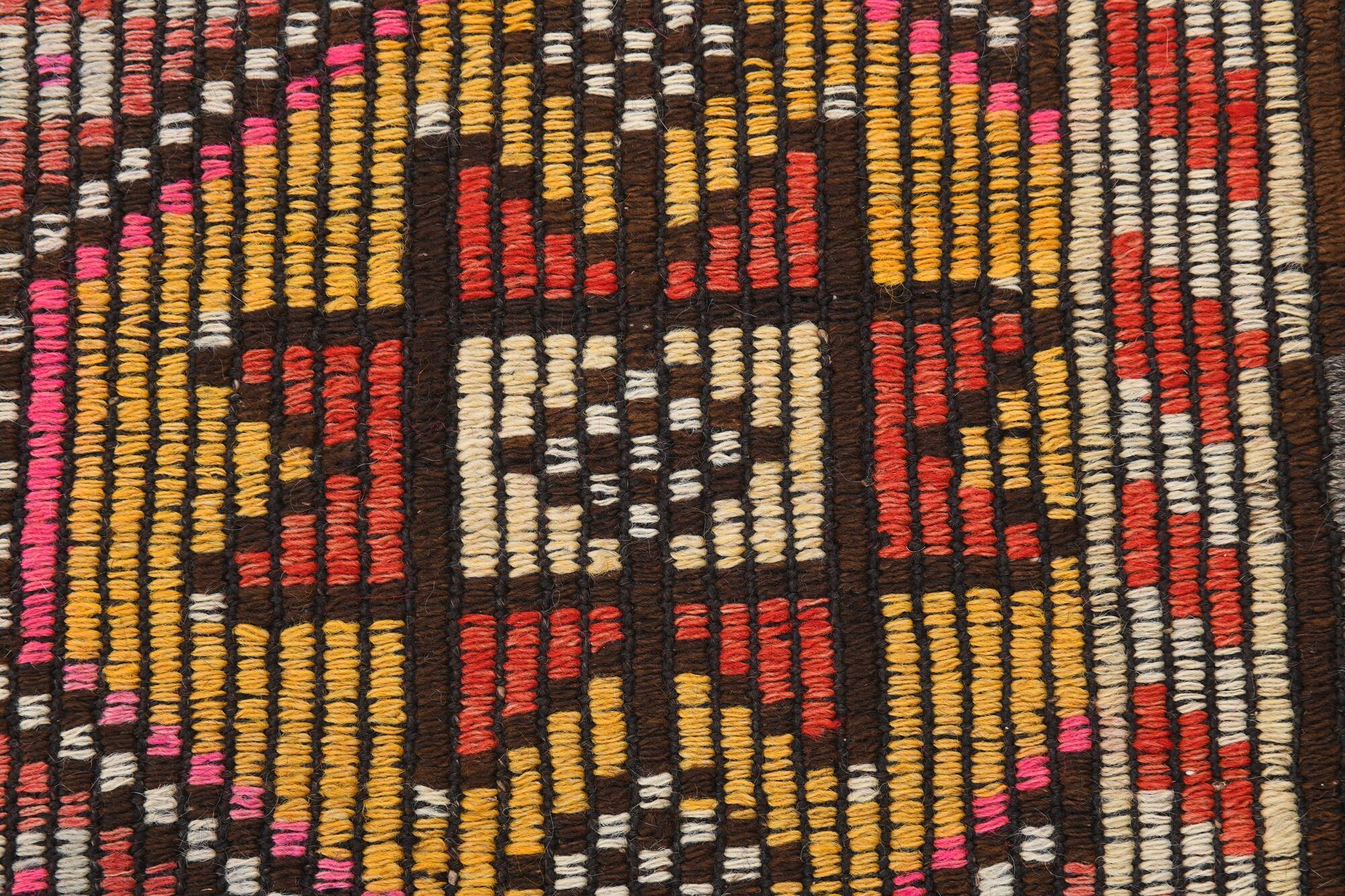 5x9 Brown Pink Antique Vintage Kilim Rug 166x78Cm SK 2402