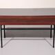 Mid-Century Meranti Wood Bench 1960 Italy
