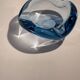 Blue ashtray from the "Akva" series by Per Lütken for Holmegaard