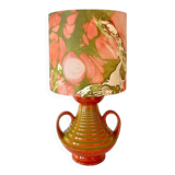 1970s sculptural vase lamp - exceptional studio ceramics