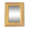 Miroir décor strié et doré