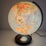 Globe terrestre, mappemonde en verre Colomb édition politique, 1950