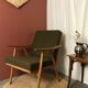 Boomerang armchair