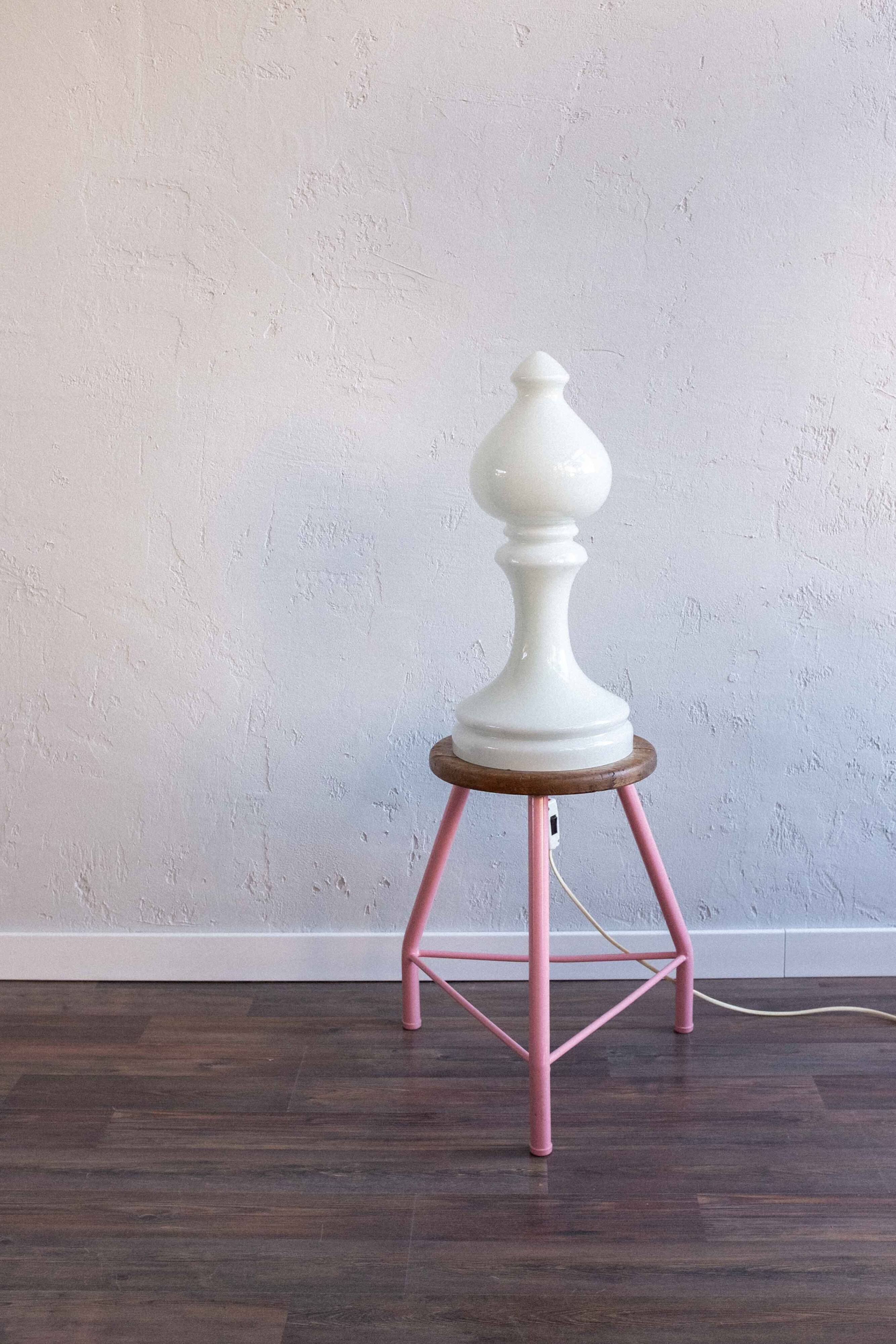 Vintage Czechoslovak Bishop Glass Lamp by Ivan Jakeš, 1970s