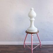 Vintage Czechoslovak Bishop Glass Lamp by Ivan Jakeš, 1970s