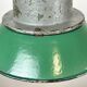 Green Enamel and Cast Iron Industrial Pendant Light, 1960s