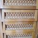 Vintage wood and rattan cabinet