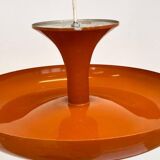Very rare midcentury orange pendant, Denmark, 1970