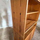 Vintage oak display bookcase