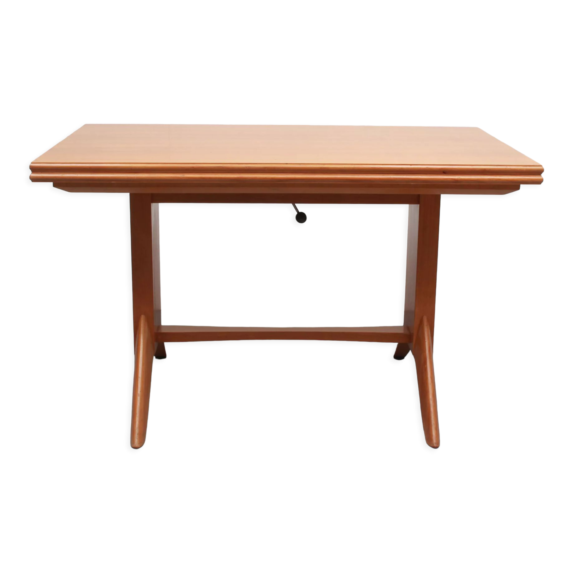 1950s coffeetable in cherrywood, adjustable in height