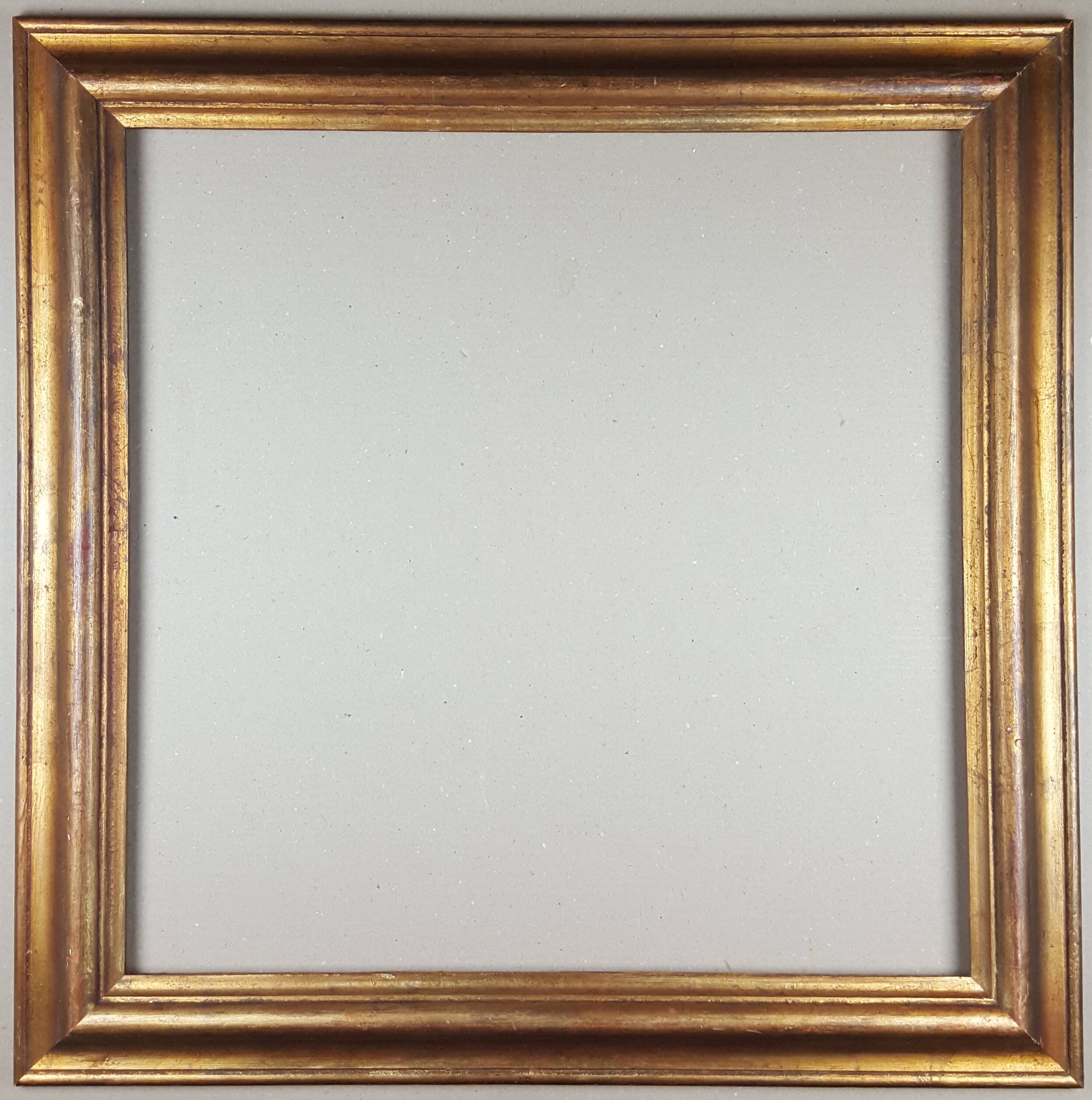 Old frame format 55 / 56 cm x 54 / 55 cm golden table painting gilding