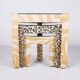 Set of nested tables upholstered, Pierre Frey, 1970s