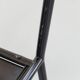 4 robert mallet-stevens black lacquered steel chairs, stamped rms ecart