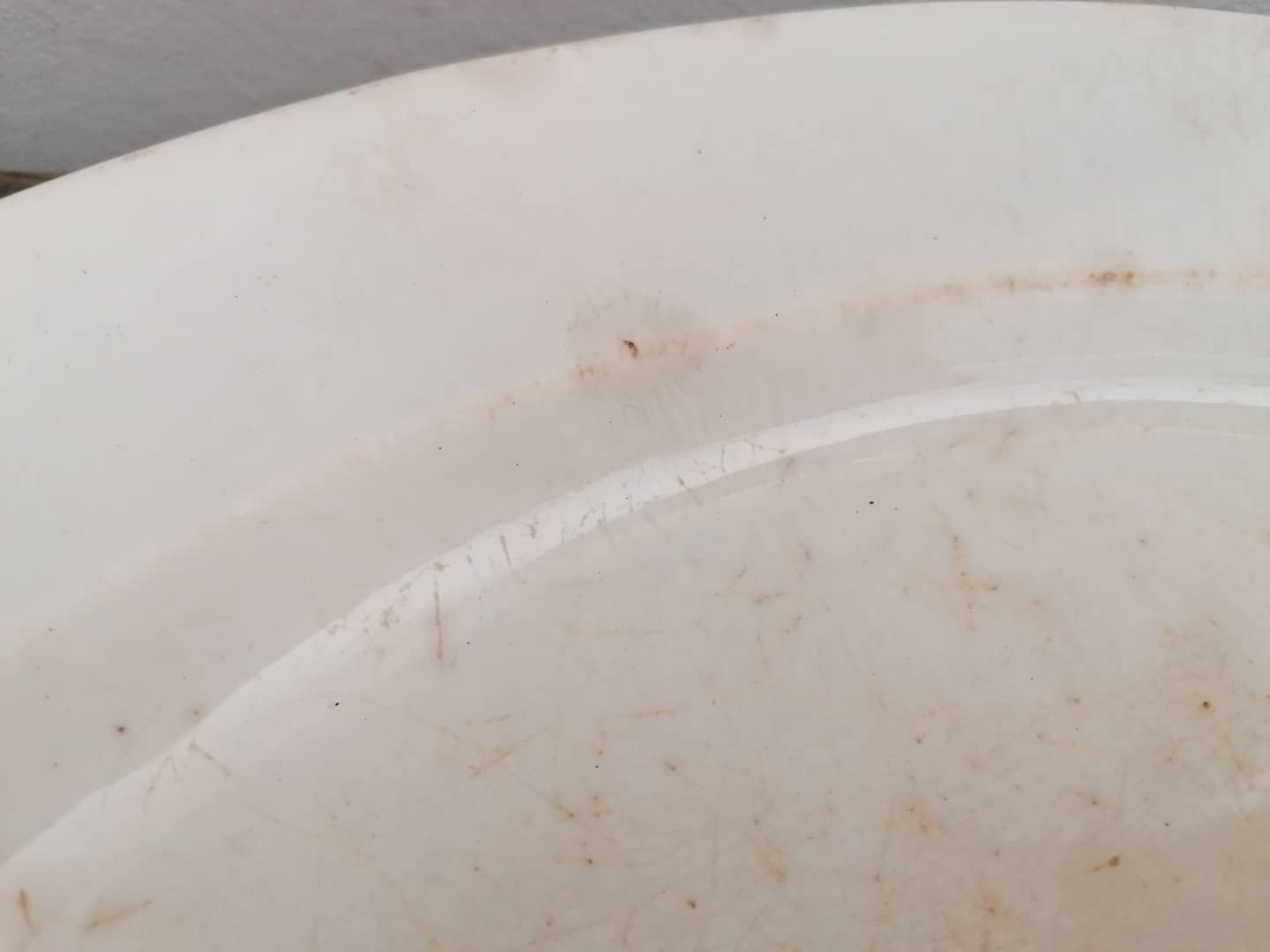 Oval earthenware dish Vieillard Bordeaux