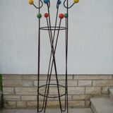 Roger Feraud "ground key" coat holder with 8 50s balls