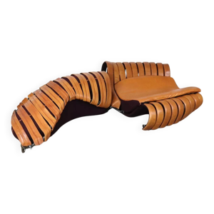 Canapé lounge vintage - cuir