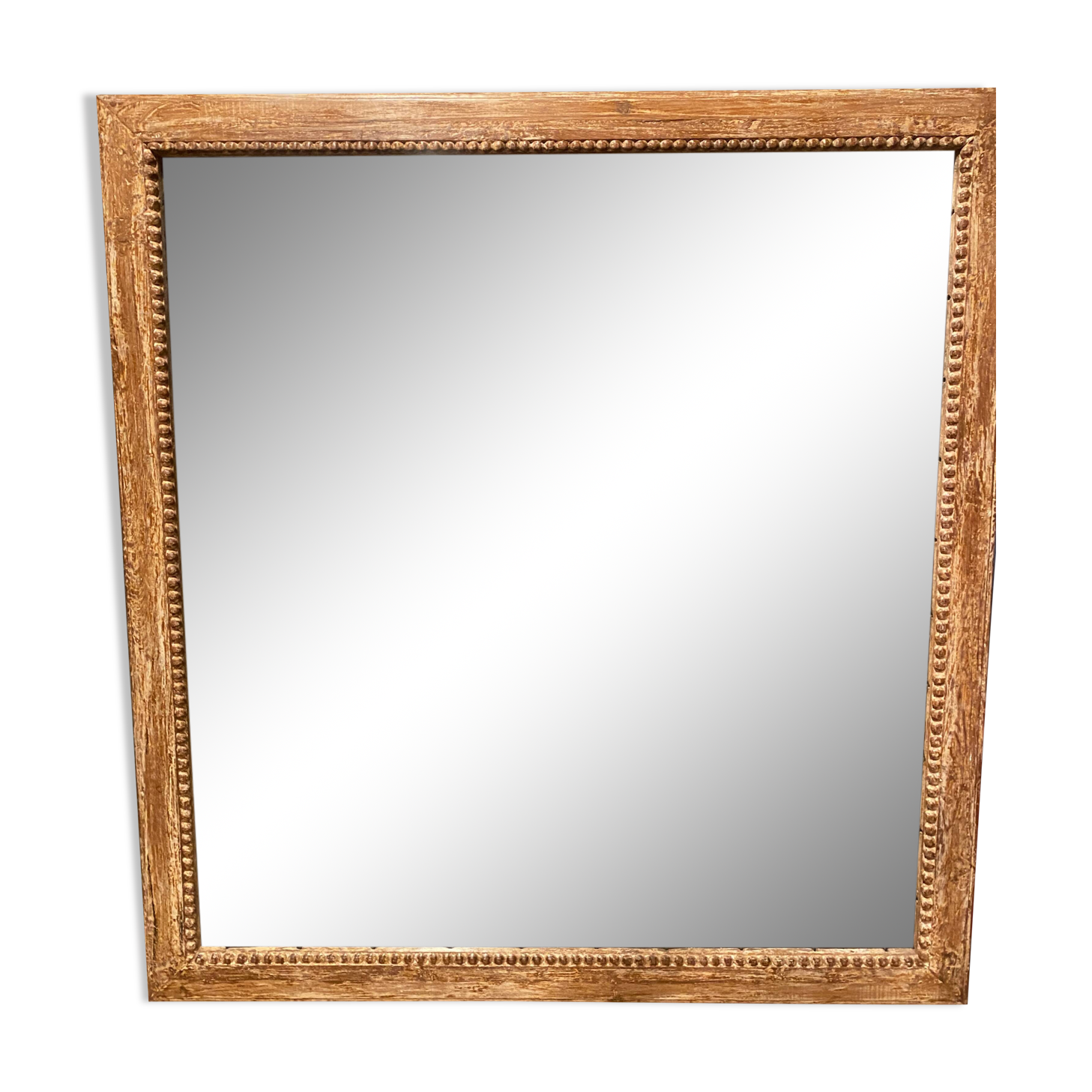 Carved wooden frame mirror