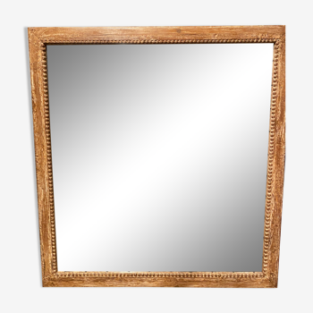 Carved wooden frame mirror