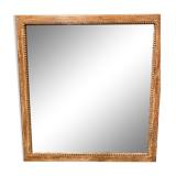 Carved wooden frame mirror