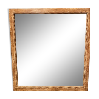 Carved wooden frame mirror