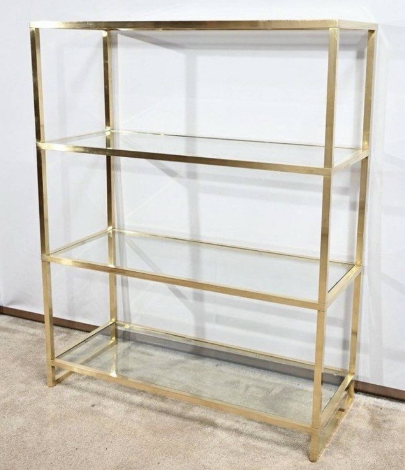Magnificent vintage shelf by Pierre Vandel, signed.