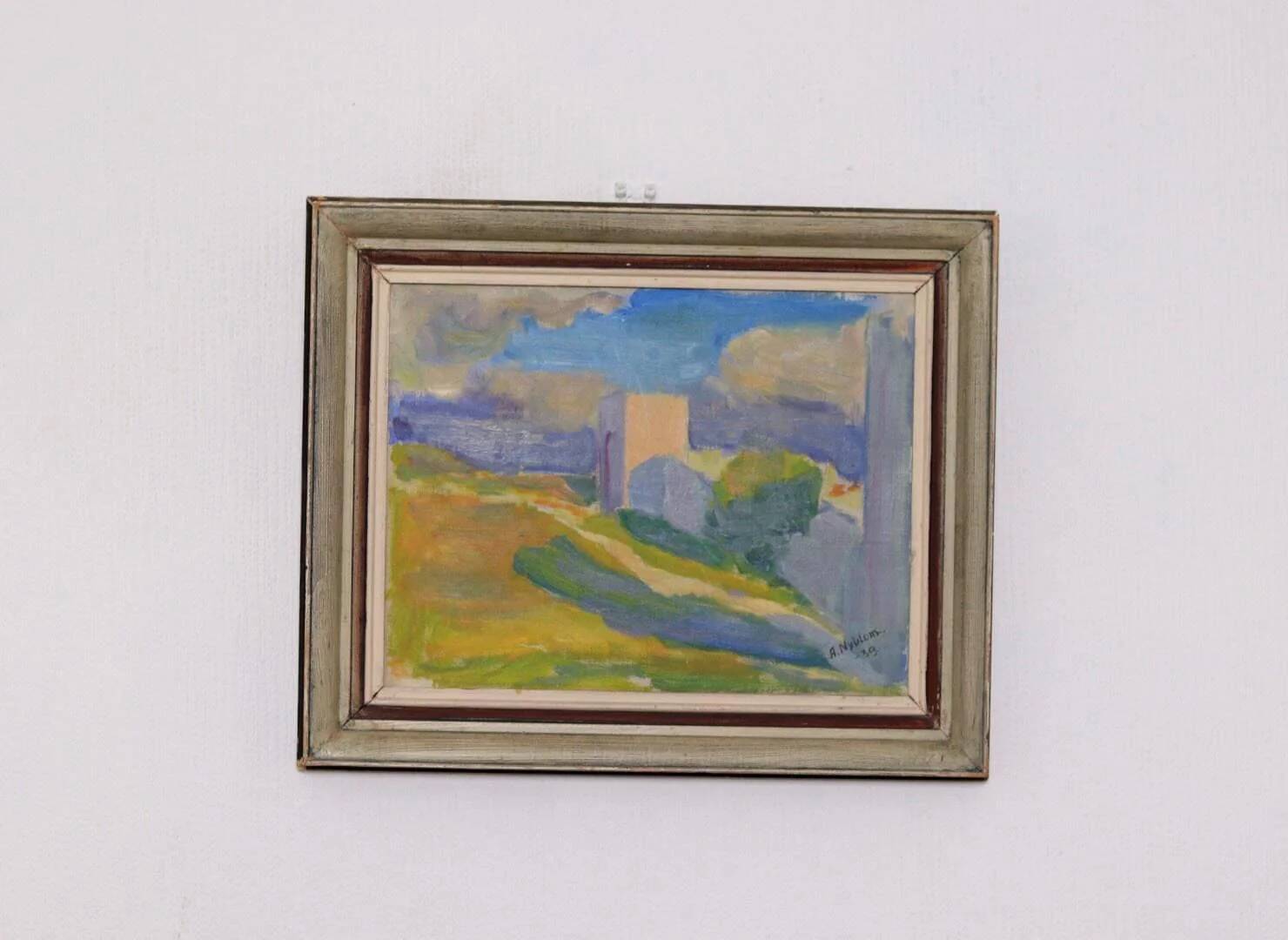 Original Swedish Oil on Canvas – “Summer Landscape” by A. Nyblom