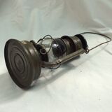 Meva N 864 oil storm lamp in aluminum dimension: height -25cm- diameter -13cm-