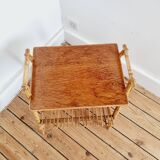 Chevet table d'appoint rotin