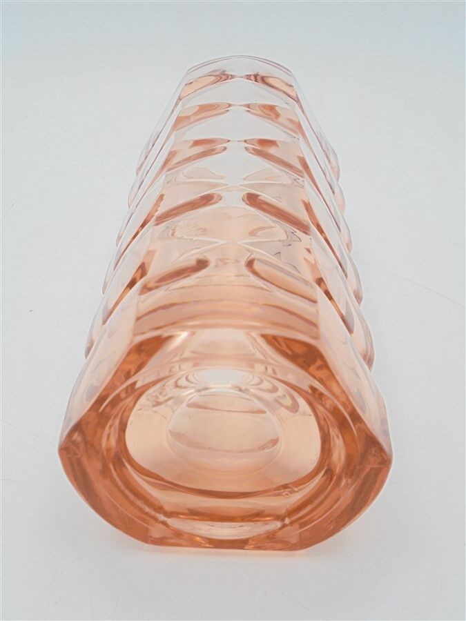 Pink glass vase